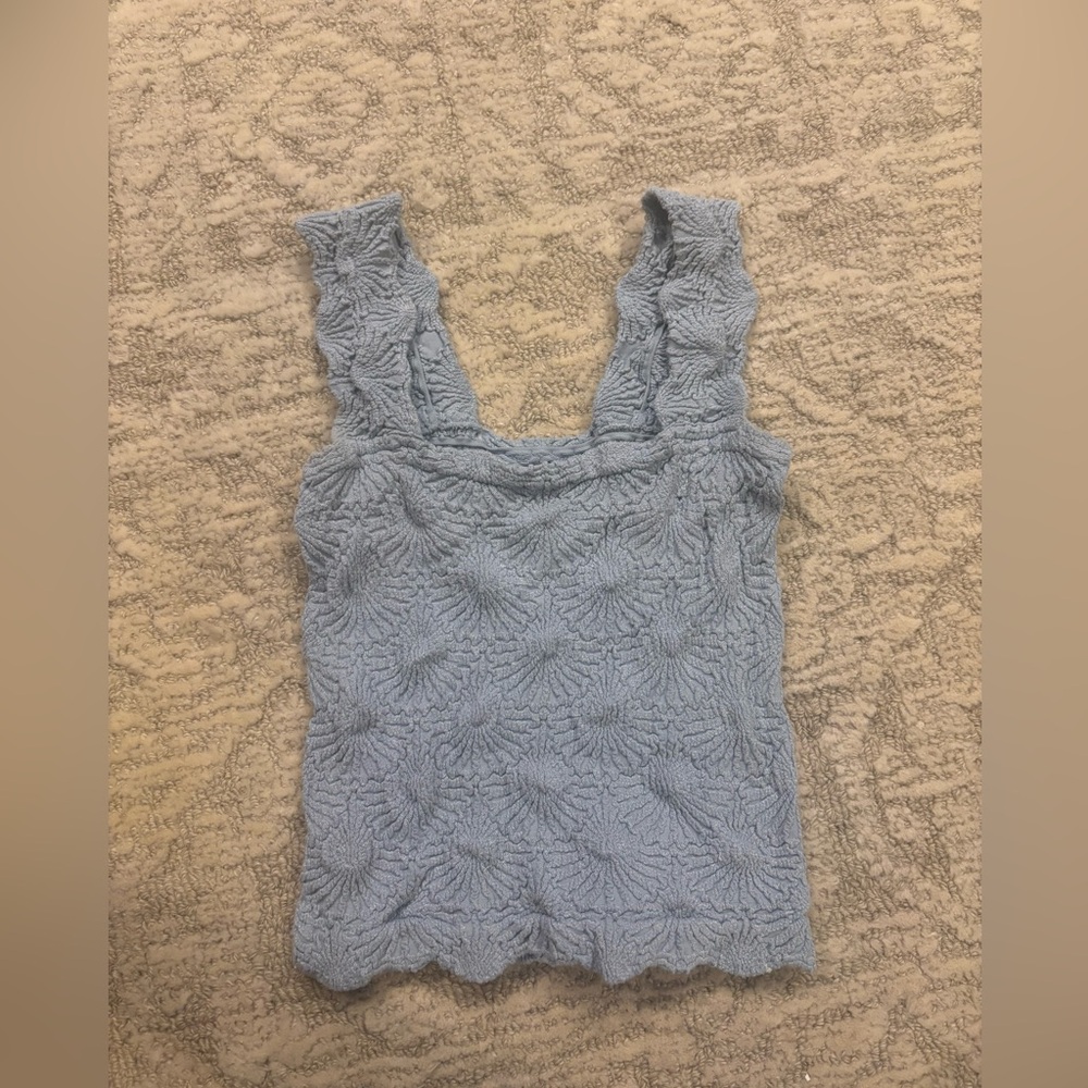 Free People Love Letter Cami in Light Blue | XS/S